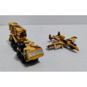 90'S GALOOB MICRO MACHINES DESERT MILITARY LOT MISSILE LAUNCHER A-10 THUNDERBOLT